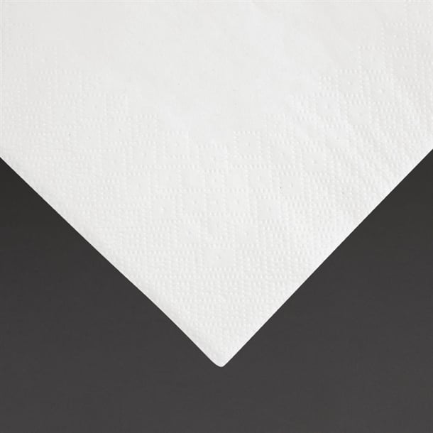 Fiesta Recyclable Dinner Napkin White 40x40cm 3ply 1/4 Fold (1000 Pack) fe251