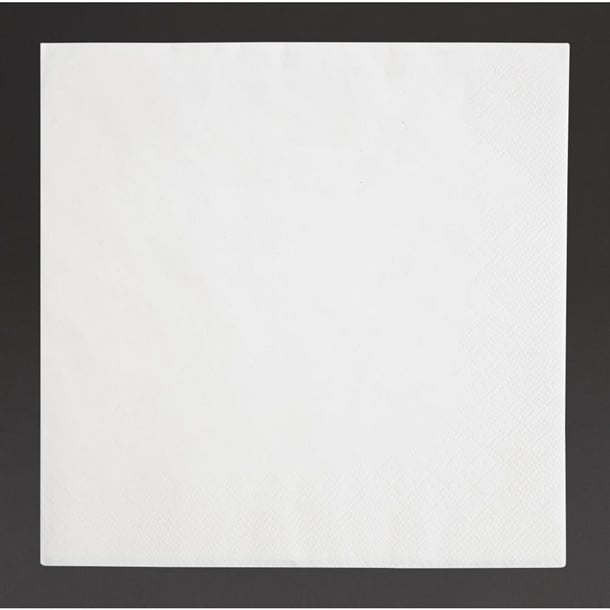 Fiesta Recyclable Dinner Napkin White 40x40cm 3ply 1/4 Fold (1000 Pack) fe251
