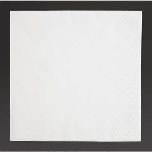 Fiesta Recyclable Dinner Napkin White 40x40cm 3ply 1/4 Fold (1000 Pack) fe251