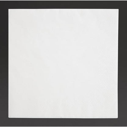 Fiesta Recyclable Dinner Napkin White 40x40cm 3ply 1/4 Fold (1000 Pack) fe251