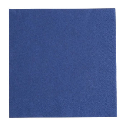 Fiesta Recyclable Dinner Napkin Dark Blue 40x40cm 3ply 1/4 Fold (1000 Pack) fe256