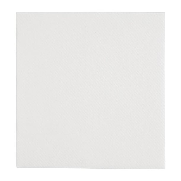 Fiesta Recyclable Premium Tablin Cocktail Napkin White 24x24cm Airlaid 1/4 Fold (2400 Pack) fe262