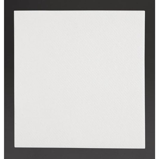 Fiesta Recyclable Premium Tablin Cocktail Napkin White 24x24cm Airlaid 1/4 Fold (2400 Pack) fe262