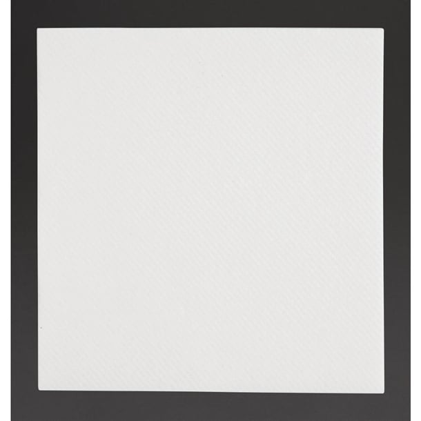 Fiesta Recyclable Premium Tablin Cocktail Napkin White 24x24cm Airlaid 1/4 Fold (2400 Pack) fe262