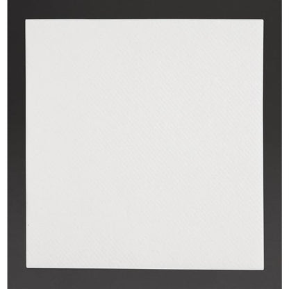 Fiesta Recyclable Premium Tablin Cocktail Napkin White 24x24cm Airlaid 1/4 Fold (2400 Pack) fe262