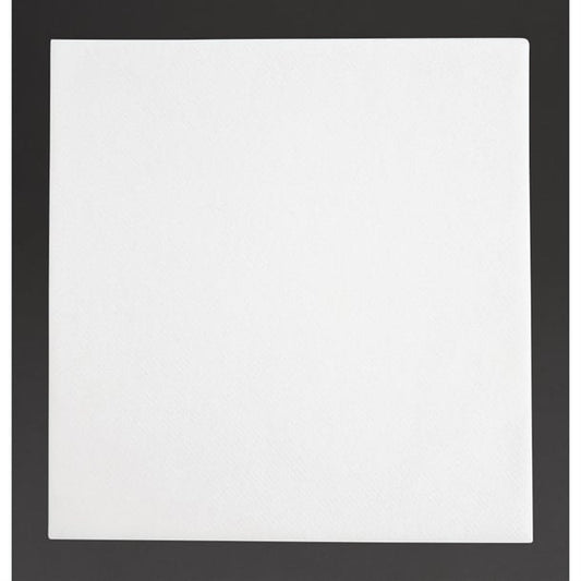 Fiesta Recyclable Premium Tablin Dinner Napkin White 40x40cm Airlaid 1/4 Fold (500 Pack) fe264
