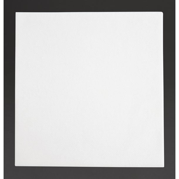Fiesta Recyclable Premium Tablin Dinner Napkin White 40x40cm Airlaid 1/4 Fold (500 Pack) fe264