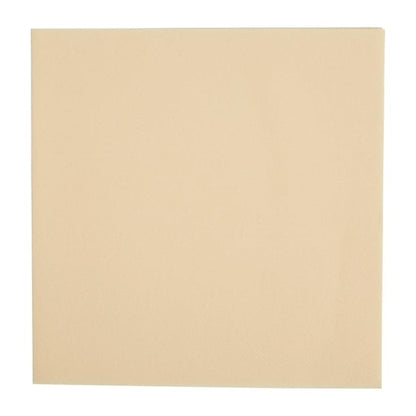 Fiesta Recyclable Premium Tablin Dinner Napkin Cream 40x40cm Airlaid 1/4 Fold (500 Pack) fe265