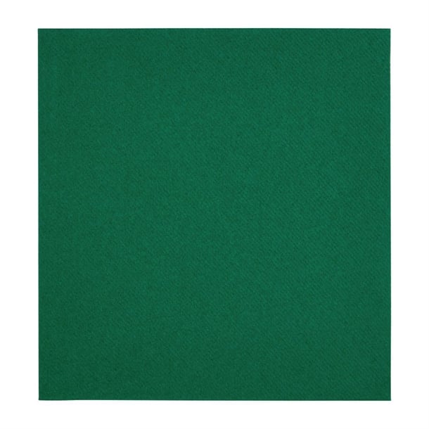 Fiesta Recyclable Premium Tablin Dinner Napkin Dark Green 40x40cm Airlaid 1/4 Fold (500 Pack) fe268
