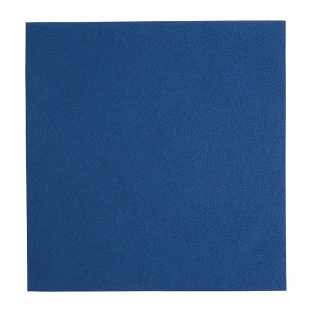Fiesta Recyclable Premium Tablin Dinner Napkin Dark Blue 40x40cm Airlaid 1/4 Fold (500 Pack) fe269