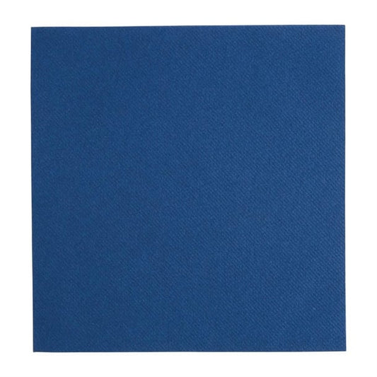 Fiesta Recyclable Premium Tablin Dinner Napkin Dark Blue 40x40cm Airlaid 1/4 Fold (500 Pack) fe269