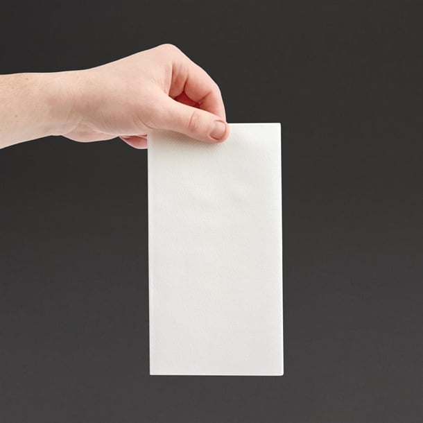 Fiesta Recyclable Premium Tablin Dinner Napkin White 40x40cm (500 Pack) fe271