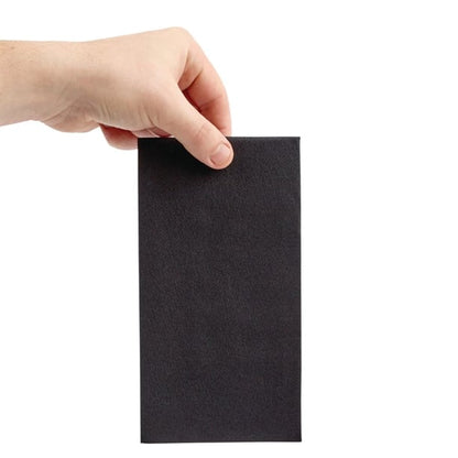 Fiesta Recyclable Premium Tablin Dinner Napkin Black 40x40cm Airlaid 1/8 Fold (500 Pack) fe276