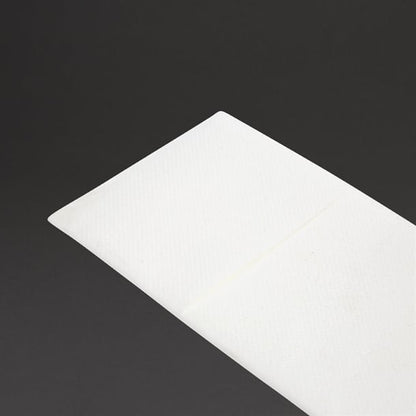 Fiesta Recyclable Premium Tablin Dinner Napkin White 48x40cm Airlaid Pocket Fold (400 Pack) fe277