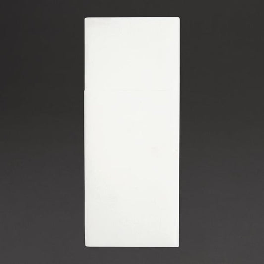 Fiesta Recyclable Premium Tablin Dinner Napkin White 48x40cm Airlaid Pocket Fold (400 Pack) fe277