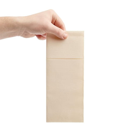 Fiesta Recyclable Premium Tablin Dinner Napkin Cream 48x40cm Airlaid Pocket Fold (400 Pack) fe278