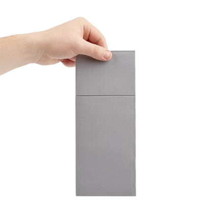 Fiesta Recyclable Premium Tablin Dinner Napkin Grey 48x40cm Airlaid Pocket Fold (400 Pack) fe279