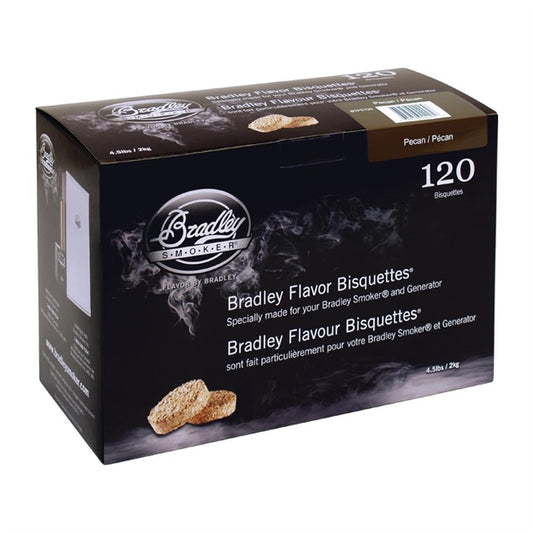 Bradley Food Smoker Pecan Flavour Bisquette (120 Pack) fe655