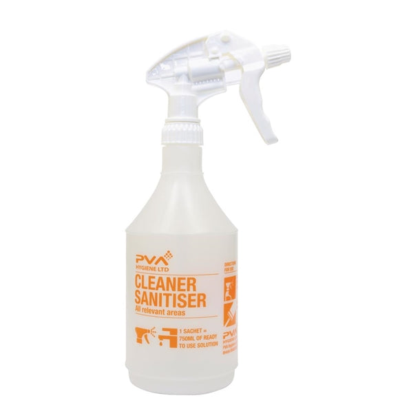 PVA Hygiene Cleaner Sanitiser Trigger Spray Bottle 750ml fe768