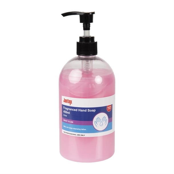 Jantex Fragranced Hand Soap Pink Pearl Ready To Use 450ml fe790