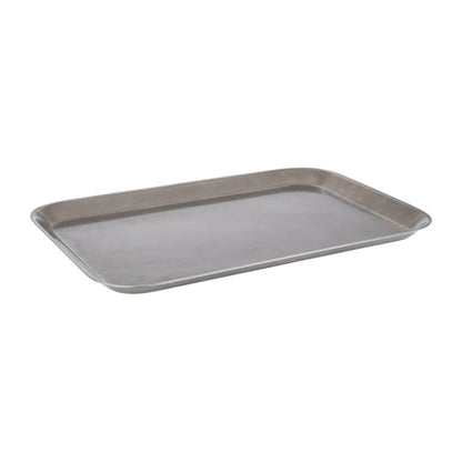 APS Vintage Stainless Steel Serving Tray 380(L)x265(W)mm fe972