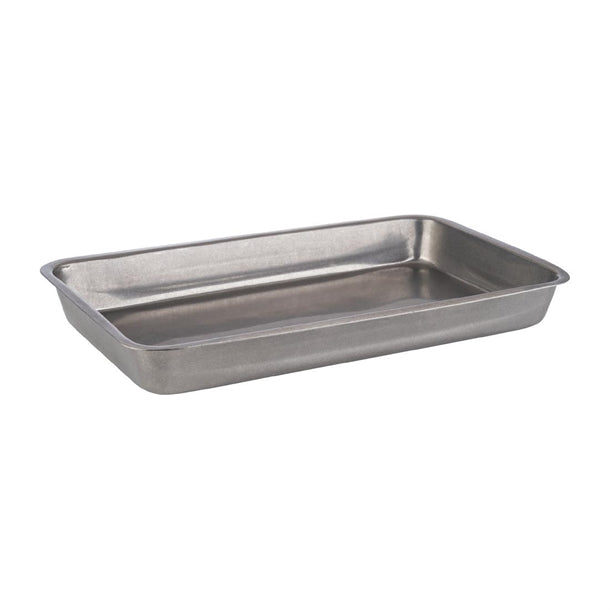 APS Vintage Stainless Steel Serving Tray 255(L)x160(W))mm fe973