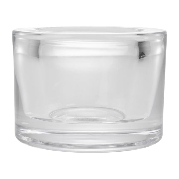 Utopia Chunky Clear Tealight Holders (12 Pack) fg056