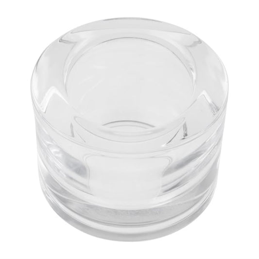 Utopia Chunky Clear Tealight Holders (12 Pack) fg056