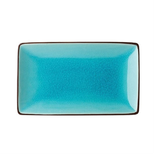 Utopia Soho Aqua Rectangular Plates 210x140mm (6 Pack) fh473