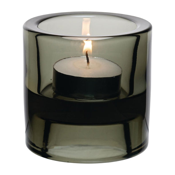 Utopia Black Double Ended Tealight Holders 70mm (12 Pack) fj235
