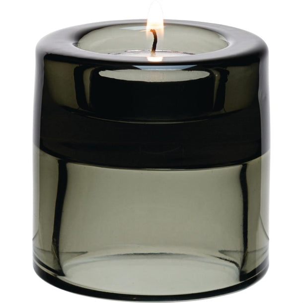Utopia Black Double Ended Tealight Holders 70mm (12 Pack) fj235