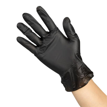 Hygiplas Vinyl Black Powder Free Gloves p_fj748