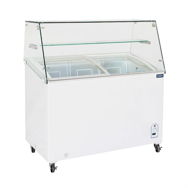 Polar G-Series Display Chest Freezer with Glass Surround 200Ltr fl991