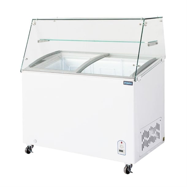 Polar G-Series Display Chest Freezer with Glass Surround 200Ltr fl991