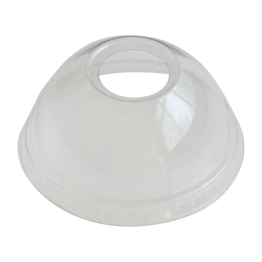 eGreen RPET Dome Lid with Straw Hole 93mm (1000 Pack) fn224