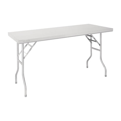 Vogue Stainless Steel Folding Work Table 1220x610x780mm fn288