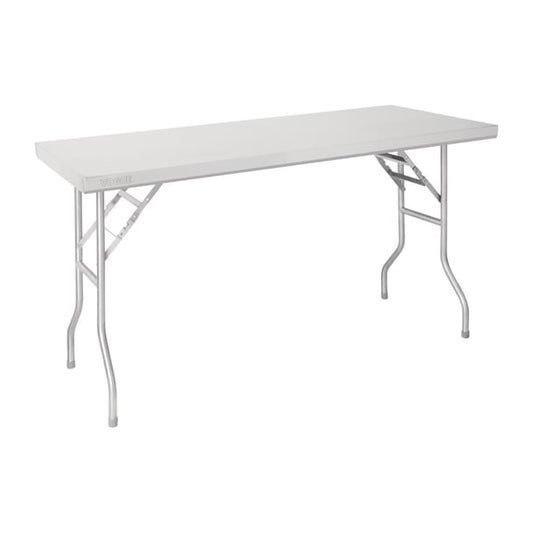 Vogue Stainless Steel Folding Work Table 1220x610x780mm fn288