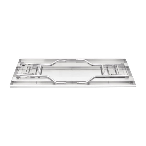 Vogue Stainless Steel Folding Work Table 1220x610x780mm fn288