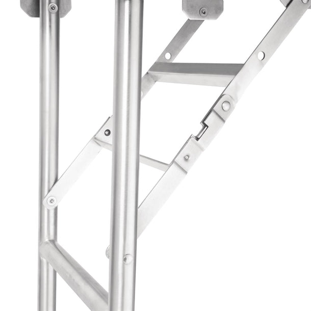 Vogue Stainless Steel Folding Work Table 1220x610x780mm fn288