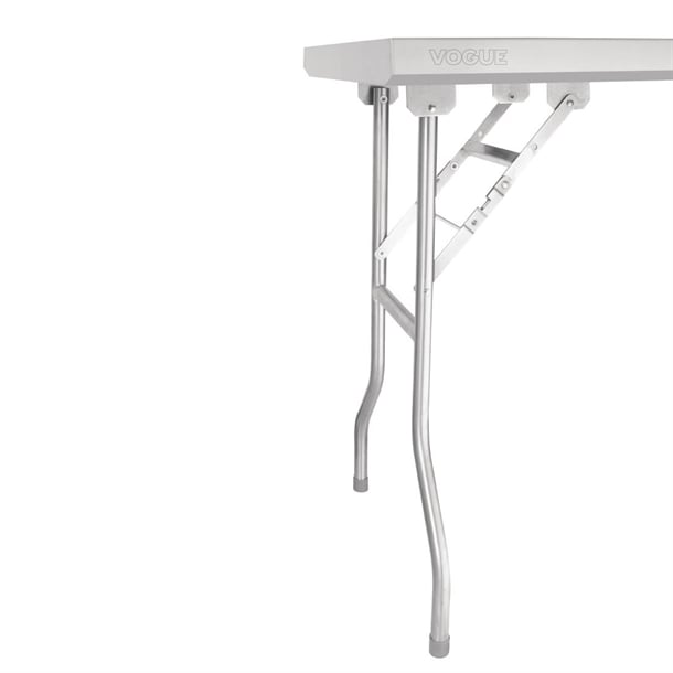 Vogue Stainless Steel Folding Work Table 1830x610x780mm fn289