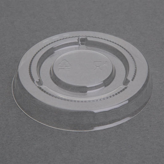 Fiesta Recyclable PET Bagasse Cup Lids Clear (1000 Pack) fp426