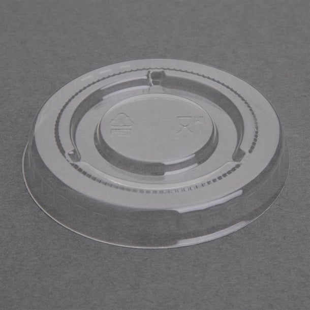 Fiesta Recyclable PET Bagasse Cup Lids Clear (1000 Pack) fp426