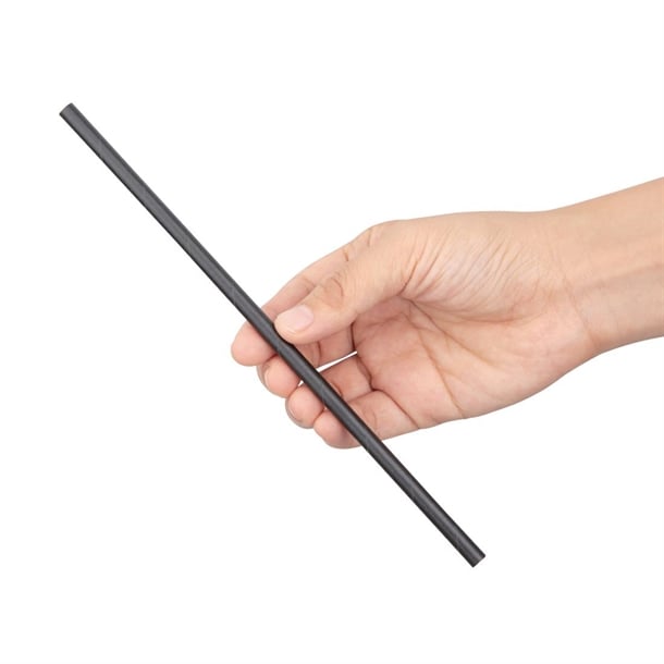 Fiesta Compostable Individually Wrapped Paper Straws Black (250 Pack) fp440