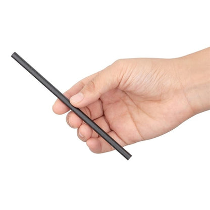 Fiesta Compostable Individually Wrapped Paper Cocktail Stirrer Straws Black (250 Pack) fp441