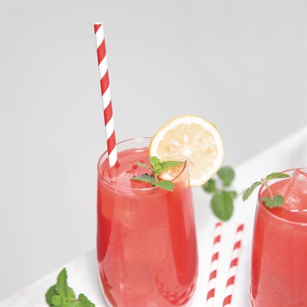 Fiesta Compostable Individually Wrapped Paper Straws Red Stripes (250 Pack) fp442