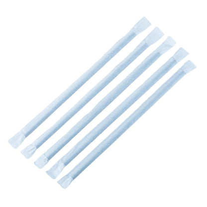 Fiesta Compostable Individually Wrapped Bendy Paper Straws Black (250 Pack) fp444