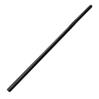 Fiesta Compostable Individually Wrapped Bendy Paper Straws Black (250 Pack) fp444