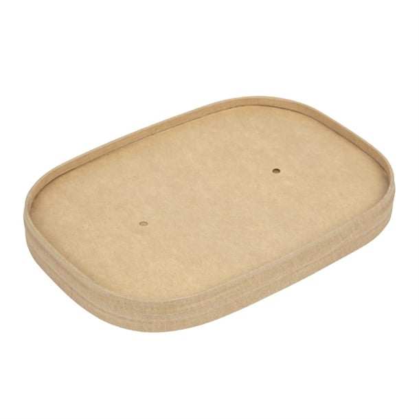 Colpac Stagione Microwavable Paperboard Food Box Lids (300 Pack) fp454