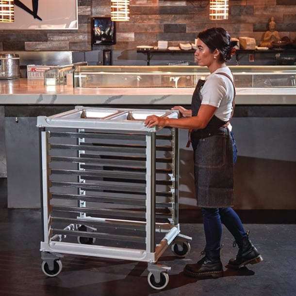 Cambro 2/1 Gastronorm Trolley 18 Tray Capacity Short fp468