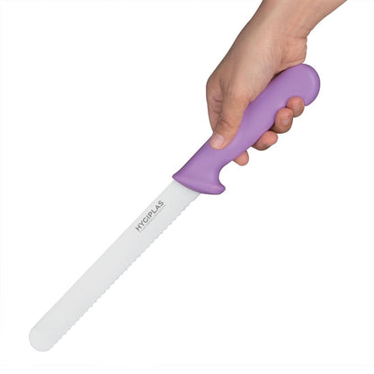 Hygiplas Bread Knife Purple 20cm fp731
